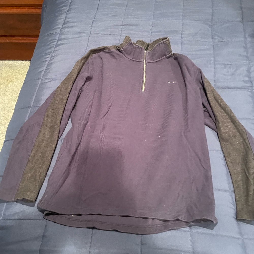 Calvin Klein blue and grey quarter zip size XL